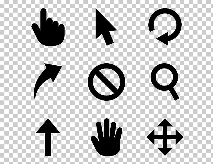 Computer Mouse Pointer Cursor Computer Icons PNG, Clipart, Arrow, Black, Black And White, Brand, Button Free PNG Download