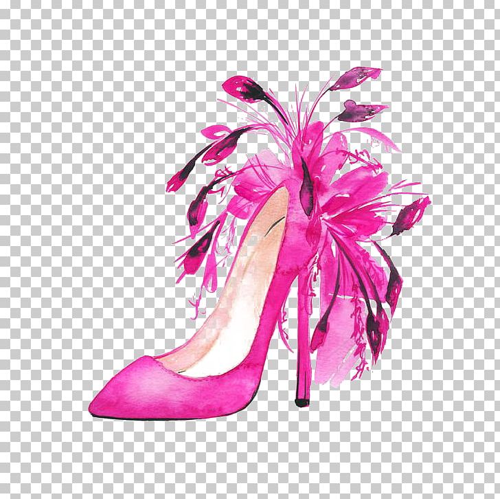 Shoe Fashion Illustration High-heeled Footwear Watercolor Painting  Illustration PNG, Clipart, Animals, Art, Cartoon, Court Shoe,