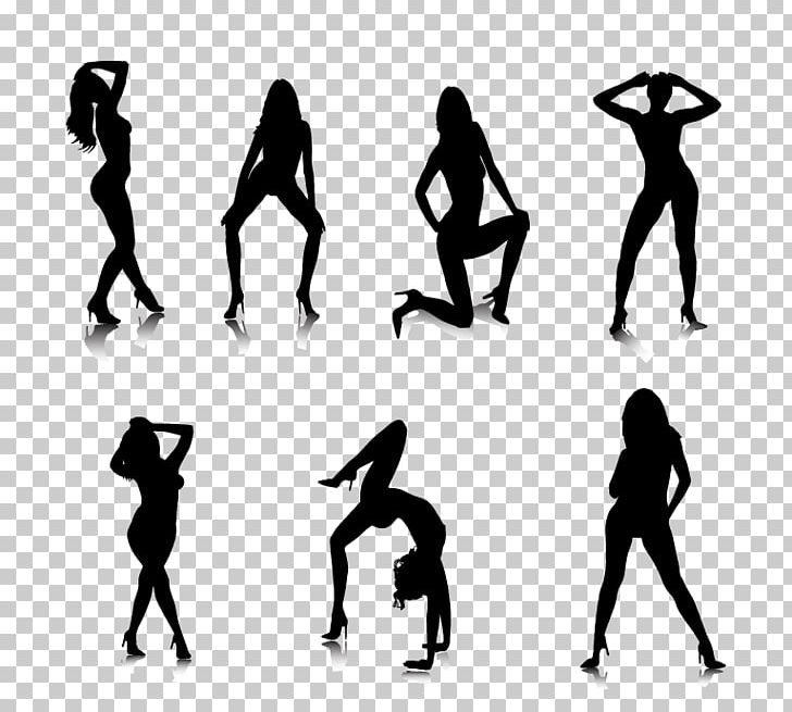 Silhouette Woman Exotic Dancer PNG, Clipart, Animals, Arm, Art, Black, Black And White Free PNG Download