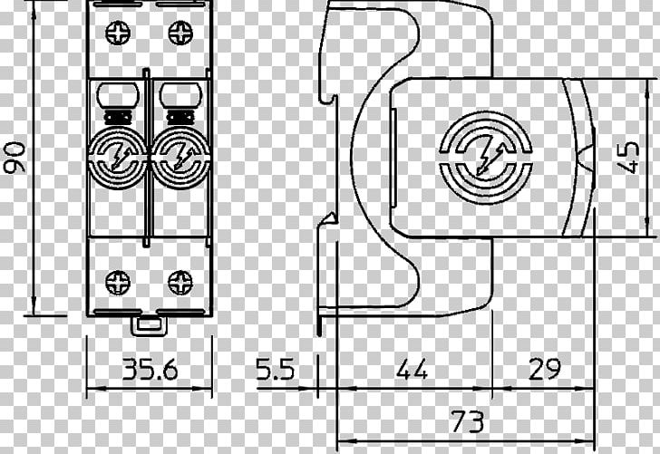 Surge Arrester OBO BETTERMANN Hungary Kft. Lightning Rod Electric Current OBO Surge Protection For Power Supply PNG, Clipart, Angle, Artwork, Black And White, Circle, Diagram Free PNG Download