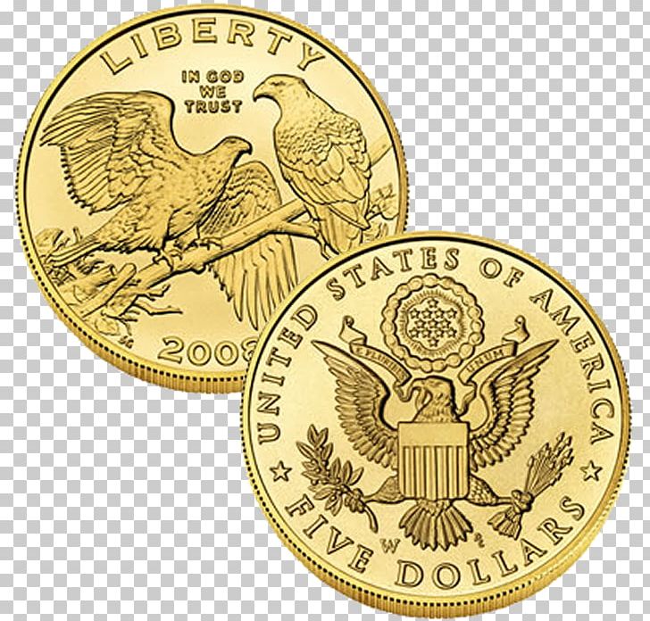 Dollar Coin Gold Uncirculated Coin Commemorative Coin PNG, Clipart, American Gold Eagle, Bald Eagle, Comm, Currency, Dollar Coin Free PNG Download