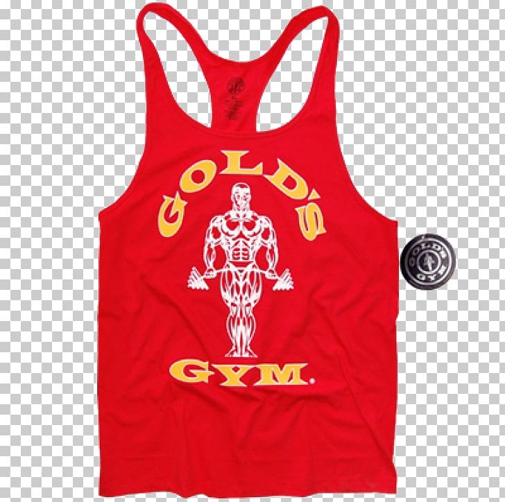 T-shirt Gold's Gym Fitness Centre Sleeveless Shirt Bodybuilding PNG, Clipart,  Free PNG Download