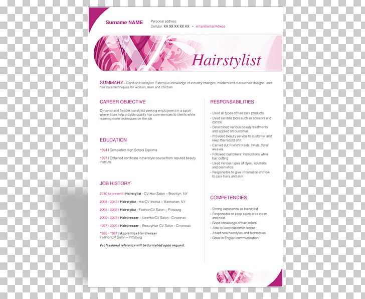 Résumé Cosmetologist Curriculum Vitae Template Wardrobe Stylist PNG, Clipart, Beautician, Beauty Parlour, Brand, Cosmetologist, Cosmetology Free PNG Download