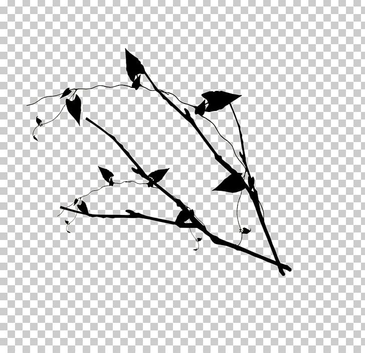 Twig Leaf Drawing PNG, Clipart, Angle, Area, Bird, Black, Black And White Free PNG Download