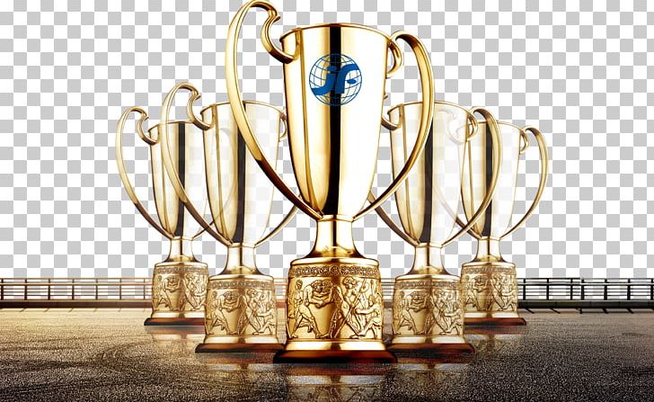 Trophy Medal Banner Png Clipart Award Banner Brand Brass Champion Free Png Download