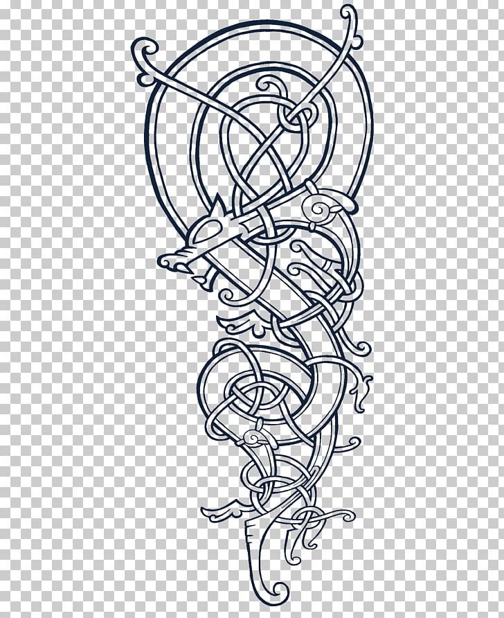 Tattoo Line Art Norse Dragon PNG, Clipart, Area, Art, Black And White, Blog, Celtic Free PNG Download