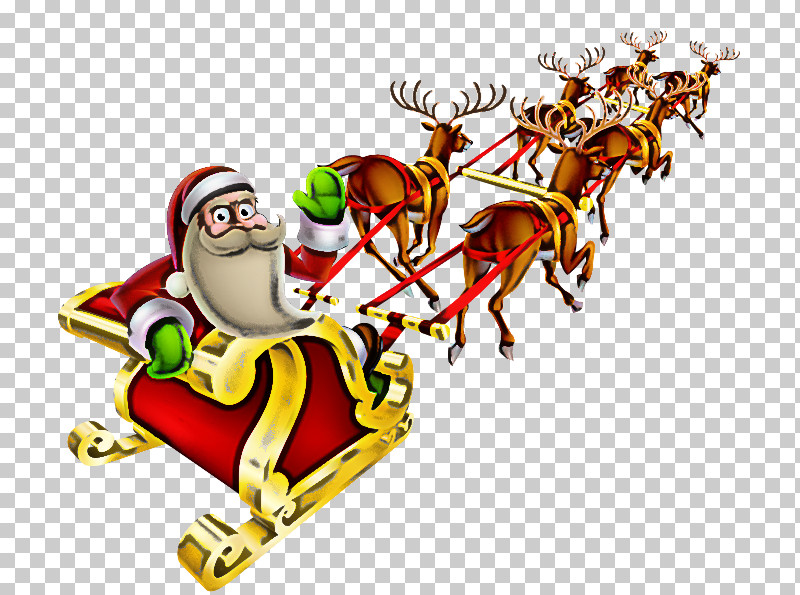 Santa Claus PNG, Clipart, Cartoon, Christmas, Christmas Eve, Deer, Reindeer Free PNG Download
