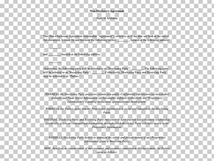 Non-disclosure Agreement Document Information Template PNG, Clipart, Area, Classified Information, Confidentiality, Contract, Country Free PNG Download