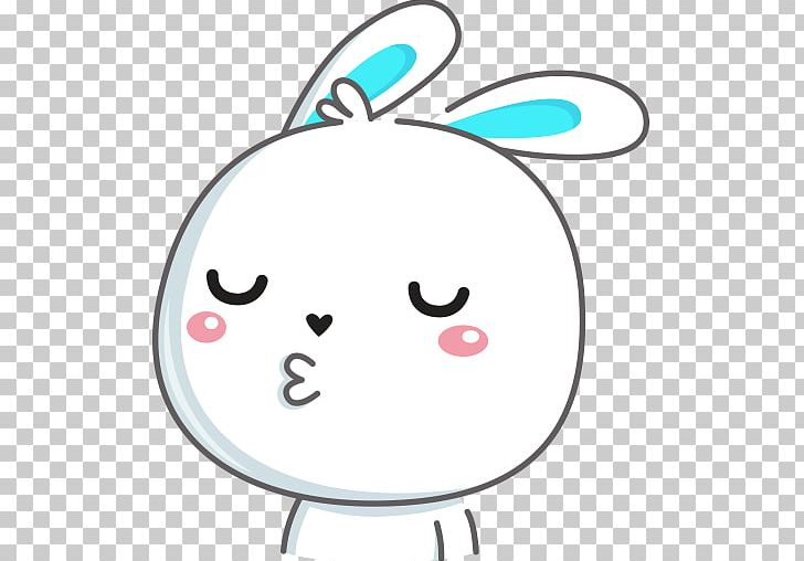 Easter Bunny Rabbit Sticker Telegram PNG, Clipart, Animals, Area, Circle, Diary, Download Free PNG Download