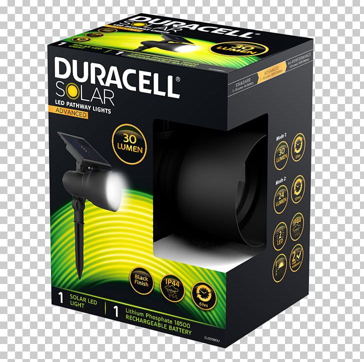 Duracell Solar Security Light Light-emitting Diode Duracell GL044CBDU Pathway Light 15 Lumens PNG, Clipart, Duracell, Green, Hardware, Light, Lightemitting Diode Free PNG Download
