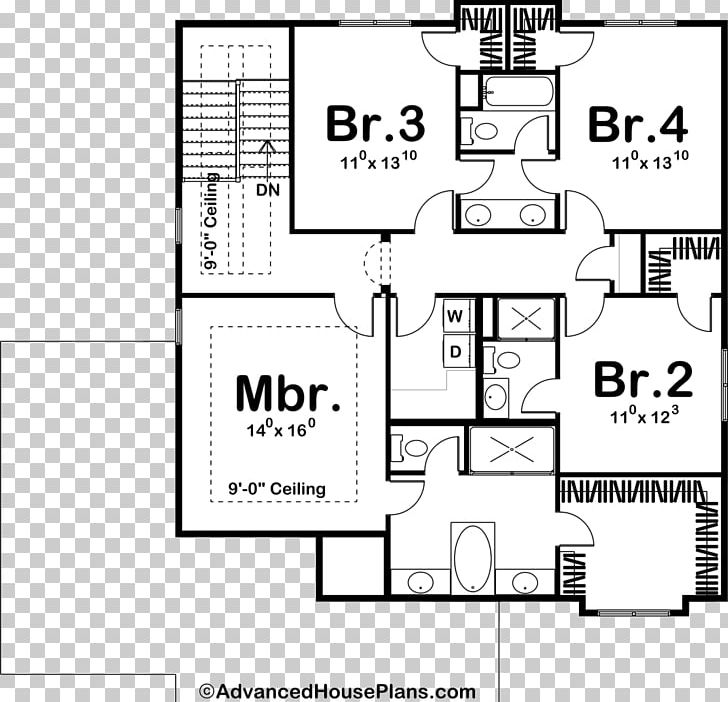 Floor Plan Paper House Plan PNG, Clipart, Advanced House Plans, Angle, Area, Bedroom, Black And White Free PNG Download