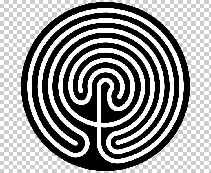 Knossos Theseus Minotaur Labyrinth Maze PNG, Clipart, Ancient Greek, Area, Black And White, Circle, Crete Free PNG Download