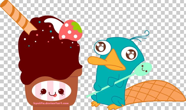 Perry The Platypus Ice Cream Phineas Flynn Ferb Fletcher PNG, Clipart, Animated Series, Art, Cartoon, Computer Wallpaper, Deviantart Free PNG Download