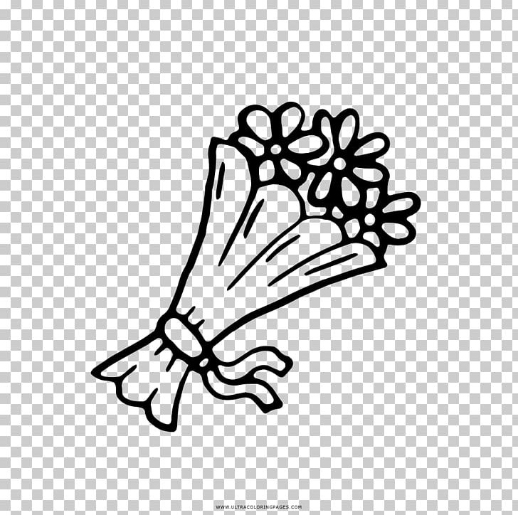 Flower Bouquet Drawing Coloring Book Black And White PNG, Clipart, Angle, Area, Art, Arts, Ausmalbild Free PNG Download