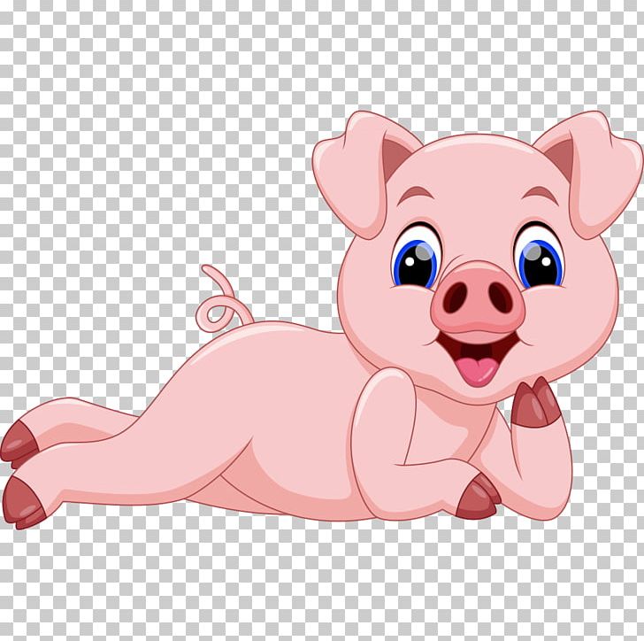 Domestic Pig Cartoon Illustration PNG, Clipart, Animal Illustration, Animals, Carnivoran, Cartoon Animals, Cuteness Free PNG Download