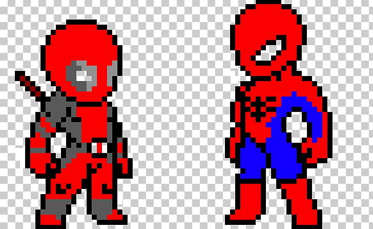 Spider-Man Deadpool Venom Superhero Pixel Art PNG, Clipart, Area, Art, Bead, Character, Comic Book Free PNG Download