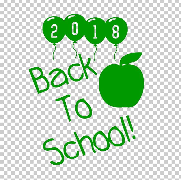 Back To School 2018 PNG, Clipart, Area, Art, Brand, Green, Line Free PNG Download