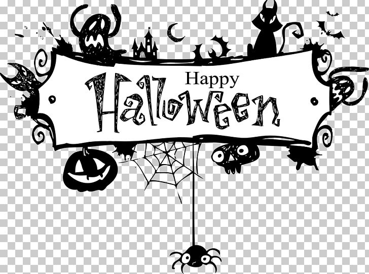 Halloween Party Birthday Holiday Trick-or-treating PNG, Clipart, Advertisement Poster, Black, Cartoon, Clip Art, Design Free PNG Download