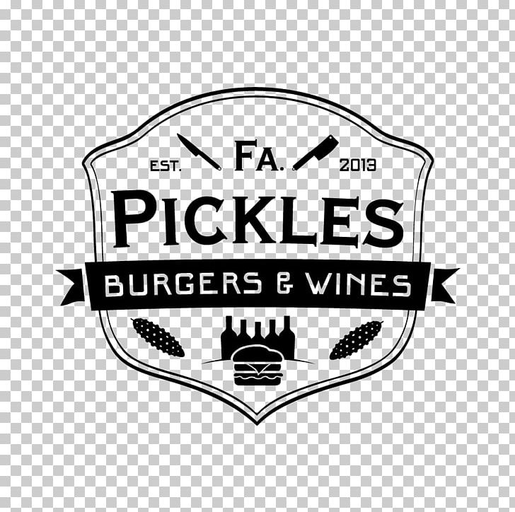 Pickled Cucumber Firma Pickles Burgers & Wines Hamburger Restaurant PNG, Clipart, Amp, Black And White, Brand, Burgers, Dish Free PNG Download