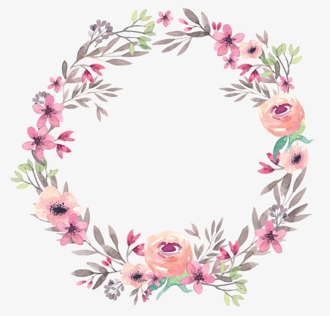 Wreath PNG, Clipart, Flowers, Hand, Hand Painted, Leaf, Painted Free PNG Download