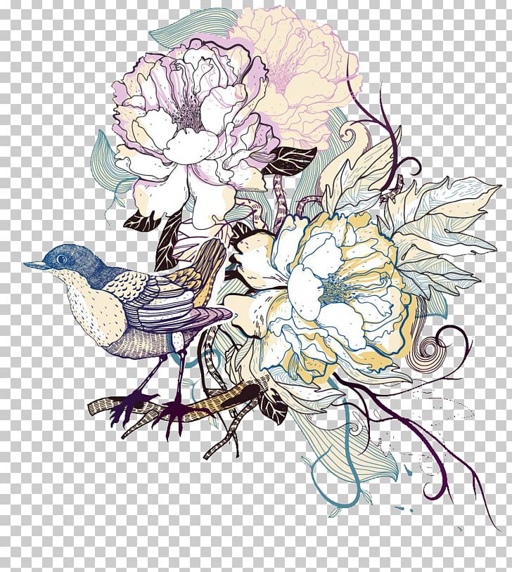 Floral Design Drawing Art PNG, Clipart, Art, Costume Design, Cut Flowers, Drawing, Fictional Character Free PNG Download