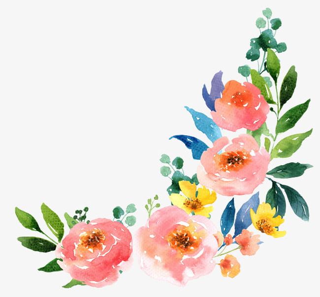 Watercolor Flowers PNG, Clipart, Backgrounds, Blossom, Botany, Bou, Cartoon Free PNG Download