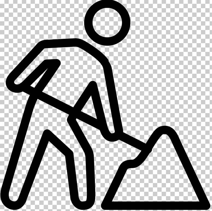Computer Icons Laborer Roadworks Construction Worker PNG, Clipart, Angle, Architectural Engineering, Area, Black, Black And White Free PNG Download