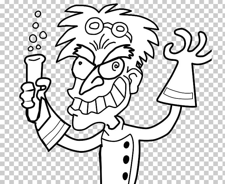 Mad Scientist Drawing PNG, Clipart, Black, Book, Cartoon, Child, Color Free PNG Download