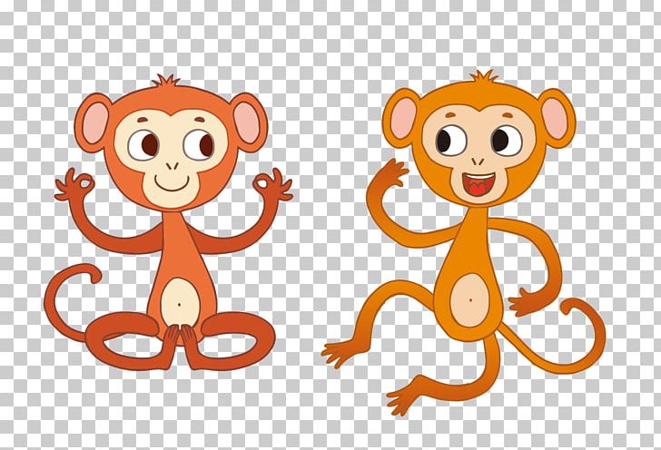 Cartoon Poster Illustration PNG, Clipart, Animal, Animals, Animation, Area, Black Monkey Free PNG Download
