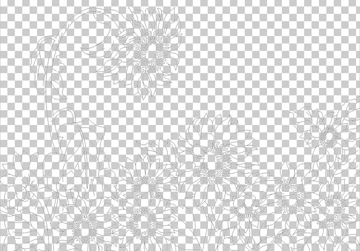 Black And White Pattern PNG, Clipart, Black, Booming, Border, Circle, Floral Design Free PNG Download