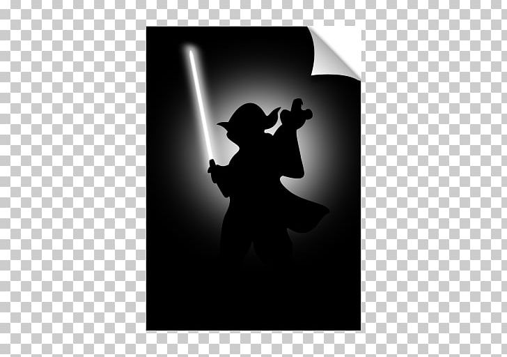 Yoda Silhouette Palpatine Black And White PNG, Clipart, Anakin Skywalker, Art, Black And White, Computer Wallpaper, Drawing Free PNG Download