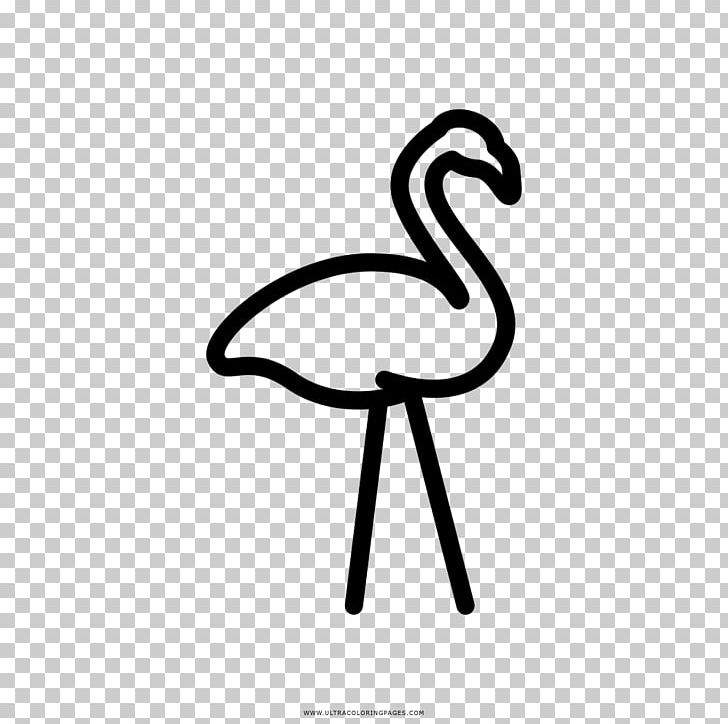 Drawing Flamingos Coloring Book Painting Water Bird PNG, Clipart, Beak, Bird, Black And White, Coloring Book, Coloring Pages Free PNG Download