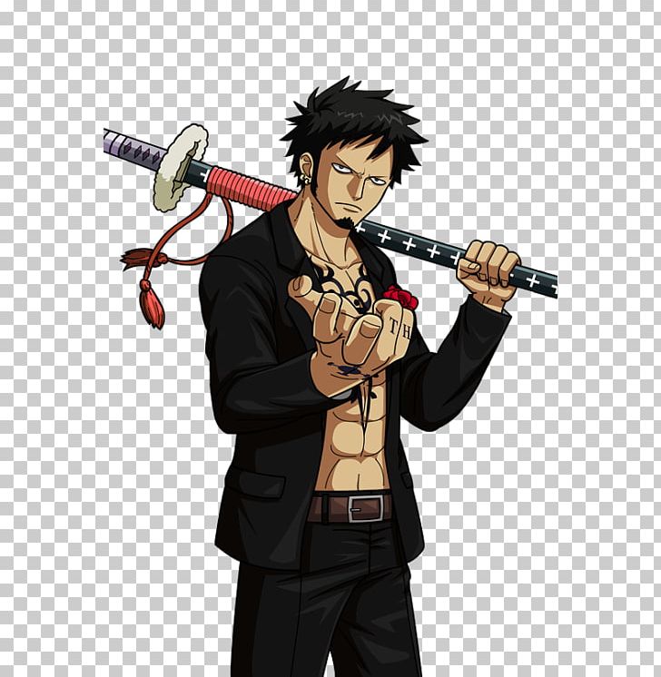 Trafalgar D. Water Law Anime One Piece Mangaka Character PNG, Clipart, Black Hair, Brown Hair, Cartoon, Cold Weapon, Fictional Character Free PNG Download