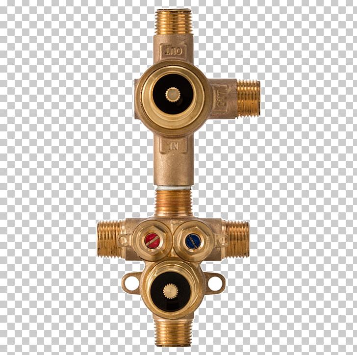 Brass Thermostatic Mixing Valve Tap Shower Plumbing PNG, Clipart, 2 Way, Angle, Bathroom, Brass, Handle Free PNG Download