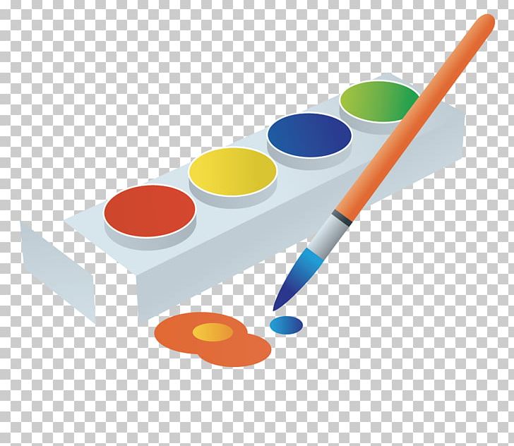 Cartoon Watercolor Brush Box PNG, Clipart, Balloon Cartoon, Brush, Brush Stroke, Cartoon Character, Cutlery Free PNG Download