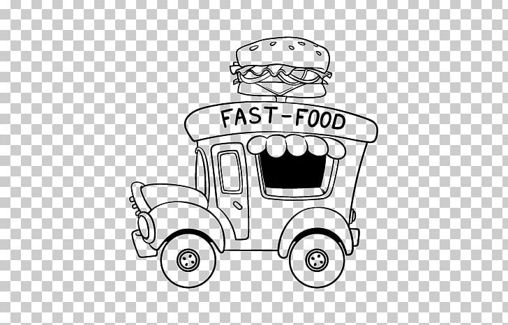 Hamburger Hot Dog Coloring Book Drawing Food Truck PNG, Clipart, Angle, Area, Automotive Design, Black And White, Book Free PNG Download