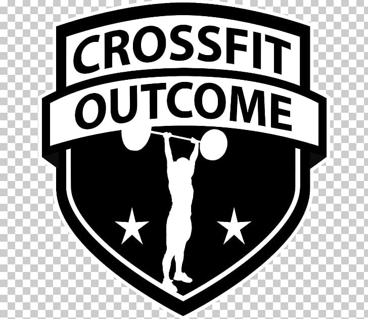 Logo CrossFit Outcome Brand Emblem PNG, Clipart, Area, Artwork, Black And White, Brand, Crossfit Free PNG Download