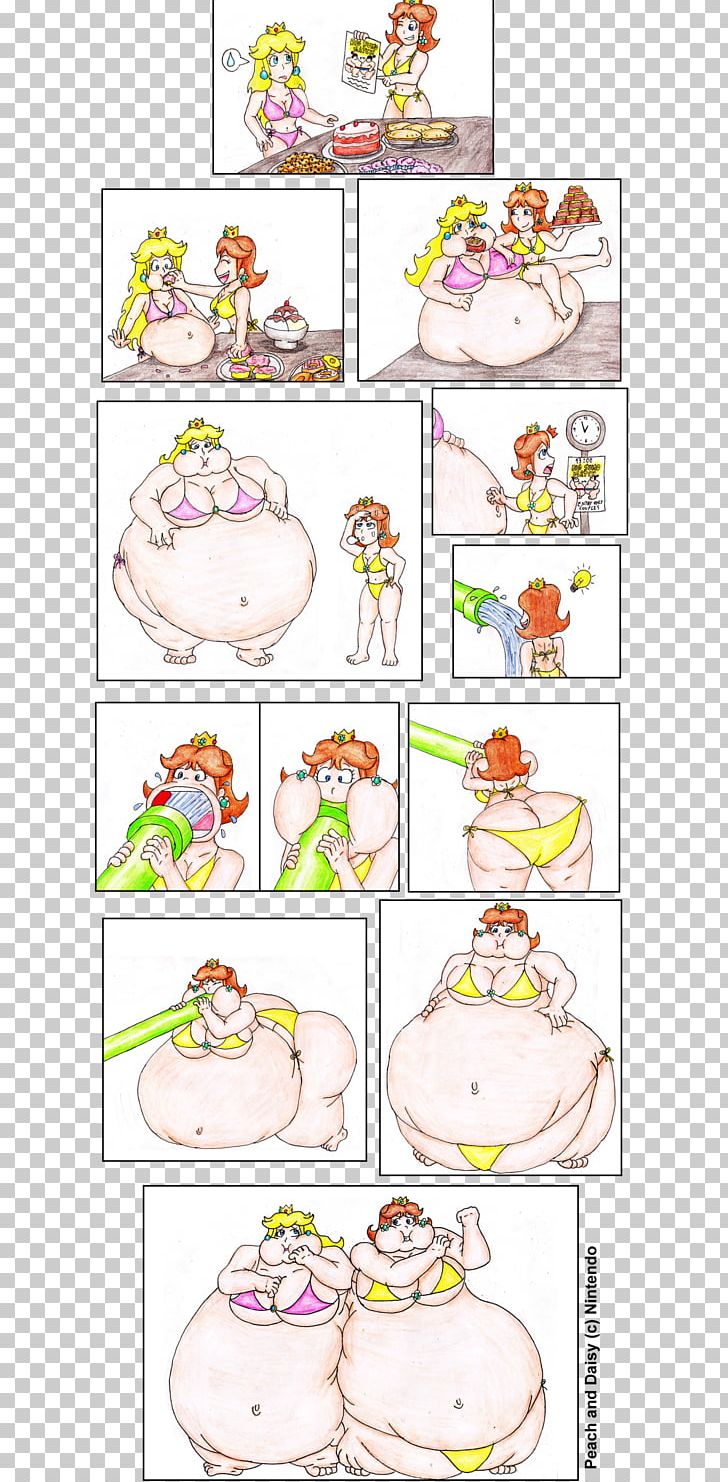 Princess Peach Princess Daisy Weight Gain PNG, Clipart, Area, Deviantart, Floral Design, Flower, Food Free PNG Download