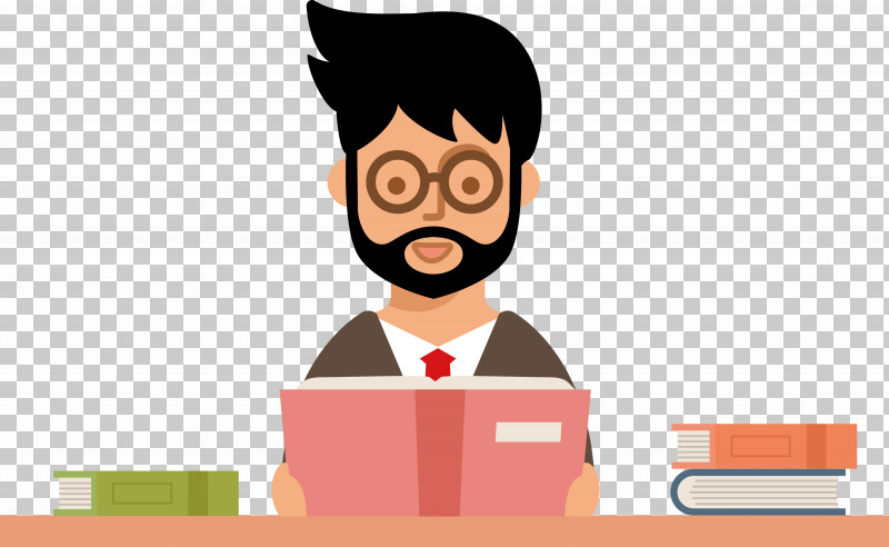 Teacher Reading Book PNG, Clipart, Behavior, Book, Business, Cartoon, Forehead Free PNG Download