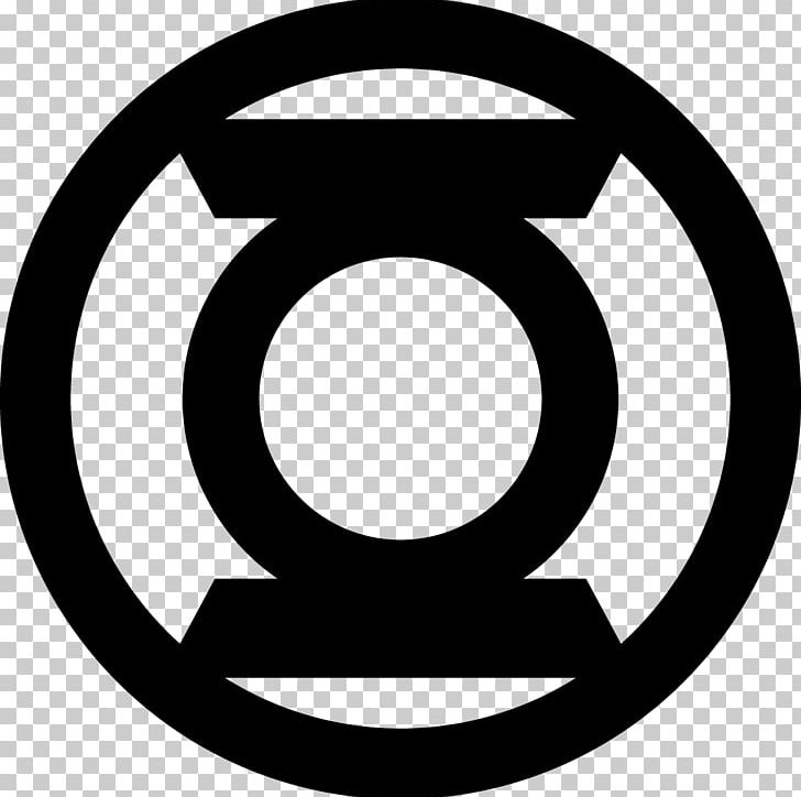 Green Lantern Corps Hal Jordan Logo Superhero PNG, Clipart, Alan Scott, Area, Black And White, Blue Lantern Corps, Circle Free PNG Download