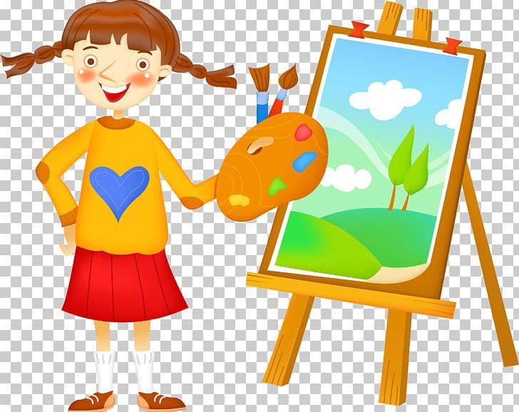 Painting Easel Art PNG, Clipart, Art, Artist, Art Museum, Cartoon, Child Free PNG Download