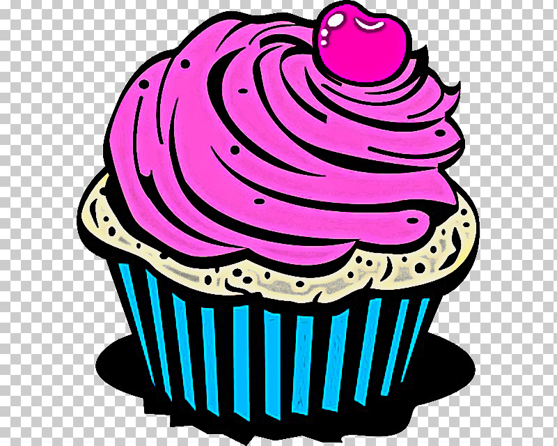 Baking Cup Cupcake Pink Icing Purple PNG, Clipart, Baking Cup, Cupcake, Dessert, Food, Icing Free PNG Download