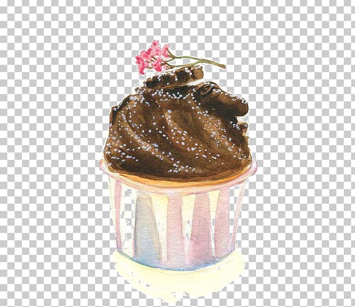 Cupcake Madeleine Chocolate Cake Watercolor Painting PNG, Clipart, Baking, Buttercream, Cake, Cartoon, Chocolate Free PNG Download