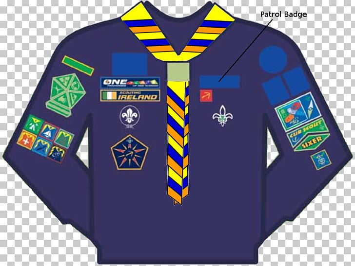 T-shirt Cub Scout Scouting Ireland Badge PNG, Clipart, Badge, Blue, Brand, Clothing, Collar Free PNG Download