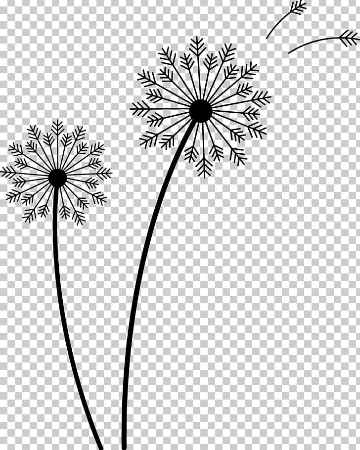 Drawing Common Dandelion PNG, Clipart, Black And White, Branch, Cartoon, Cut Flowers, Daisy Free PNG Download