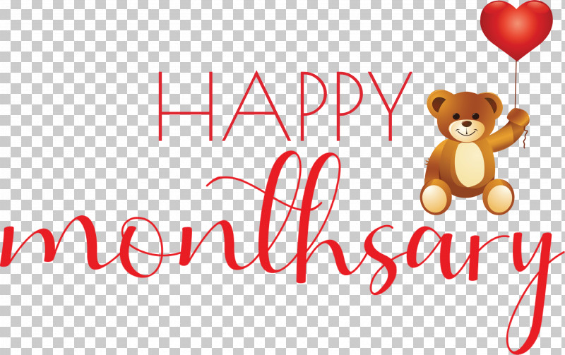 Happy Monthsary PNG, Clipart, Bears, Greeting, Greeting Card, Happy Monthsary, Logo Free PNG Download