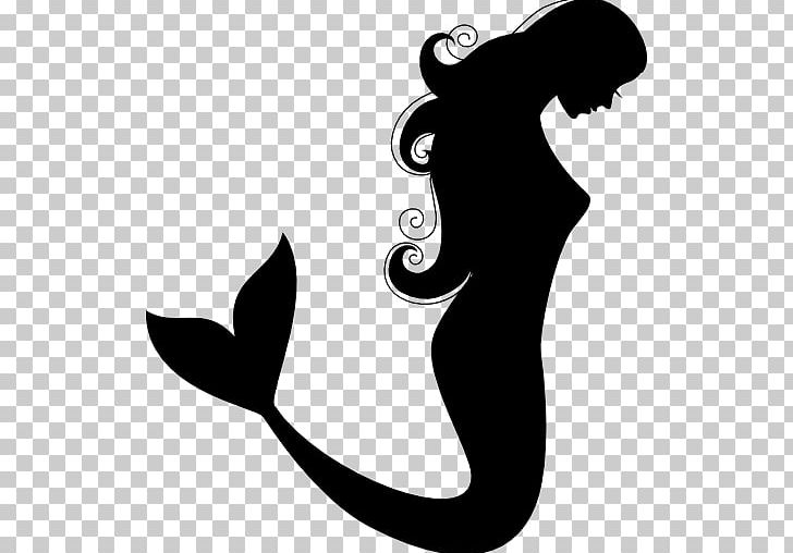Ariel Mermaid Silhouette PNG, Clipart, Ariel, Black, Black And White, Cat, Catering Free PNG Download