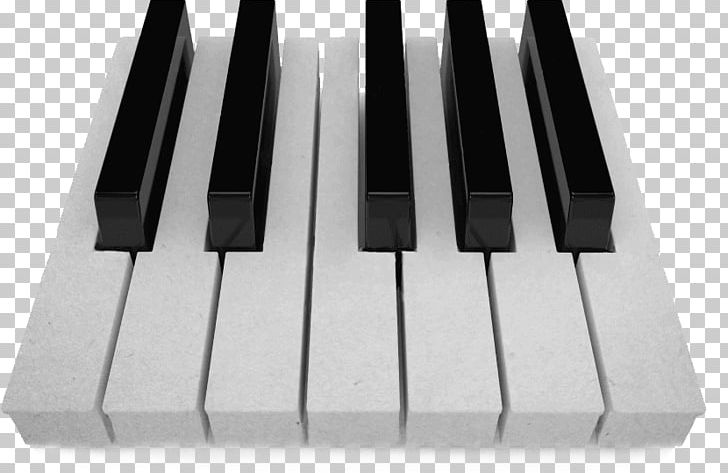 Piano keys with dark background, 3d rendering. Computer digital