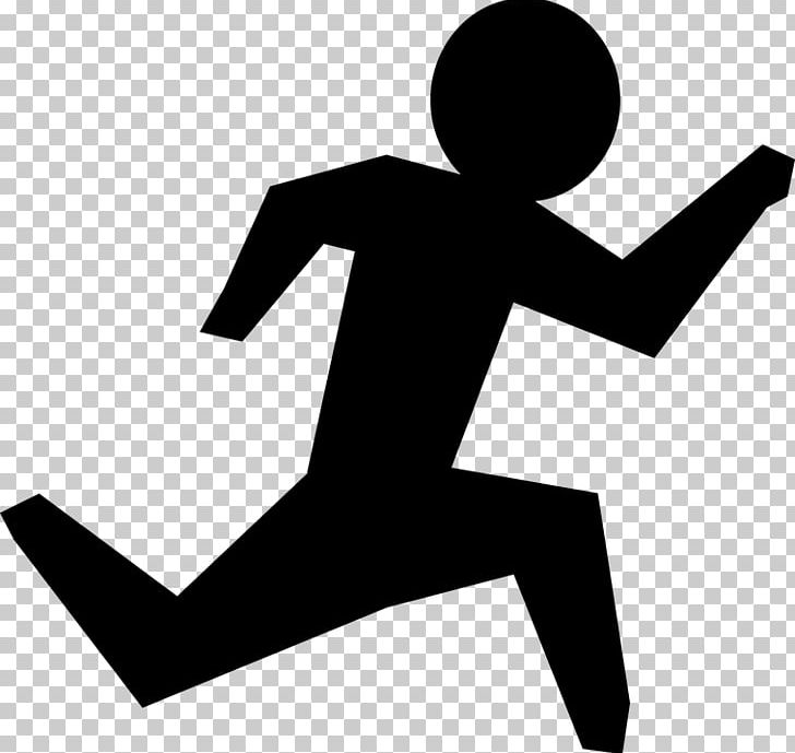 Running Black And White Cartoon PNG, Clipart, Angle, Animation, Arm, Black And White, Cartoon Free PNG Download