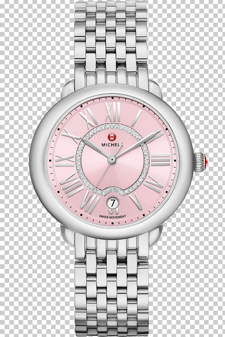 Watch MICHELE Deco Diamond Chronograph Jewellery Saks Fifth Avenue PNG, Clipart, Accessories, Bracelet, Case, Chronograph, Circle Free PNG Download